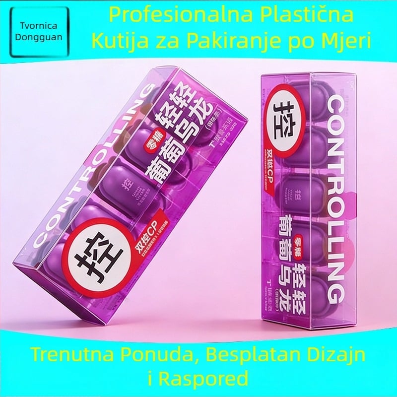 Prozirna PVC kutija za pakiranje probiotičkog čvrstog napitka (kava i čaj) s PP mat završetkom