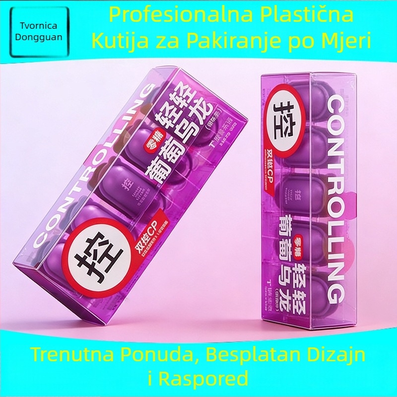 Prozirna PVC kutija za pakiranje probiotičkog čvrstog napitka (kava i čaj) s PP mat završetkom