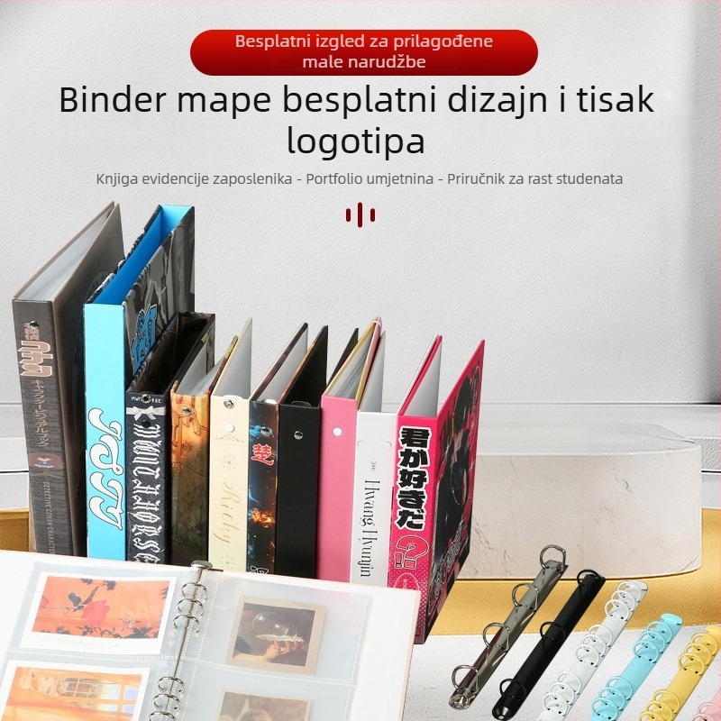 Personalizirani PU kartični album za anime zvijezde, Polaroid foto album, mali kartični album za glazbene festivale