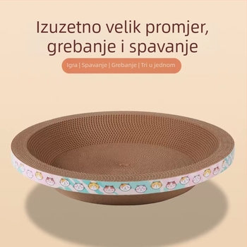Daska za grebanje mačaka, zdjele oblik kartona s valovitom površinom, visokog stupnja, igračka za mačke