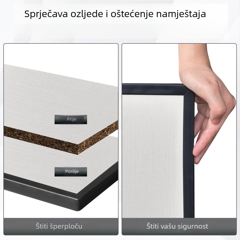 U-oblik gumena traka s čeličnom pločom za staklo, brtvljenje i zaštita od udara
