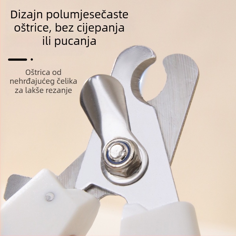 Klešta za nokte od nehrđajućeg čelika s pilnikom, kliješta za kućne ljubimce, za male i velike pse