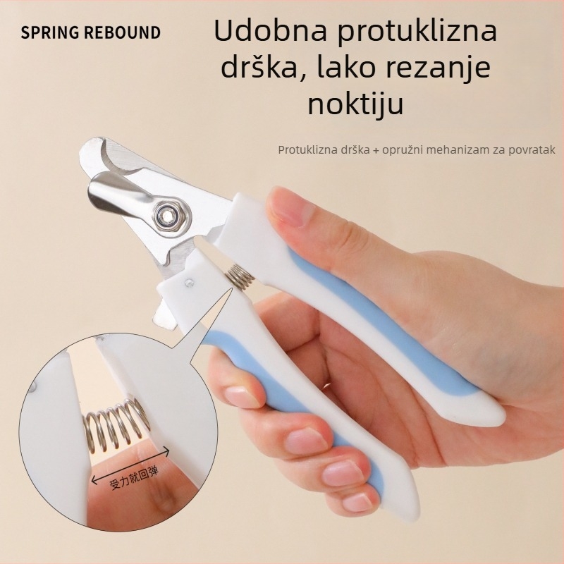 Klešta za nokte od nehrđajućeg čelika s pilnikom, kliješta za kućne ljubimce, za male i velike pse