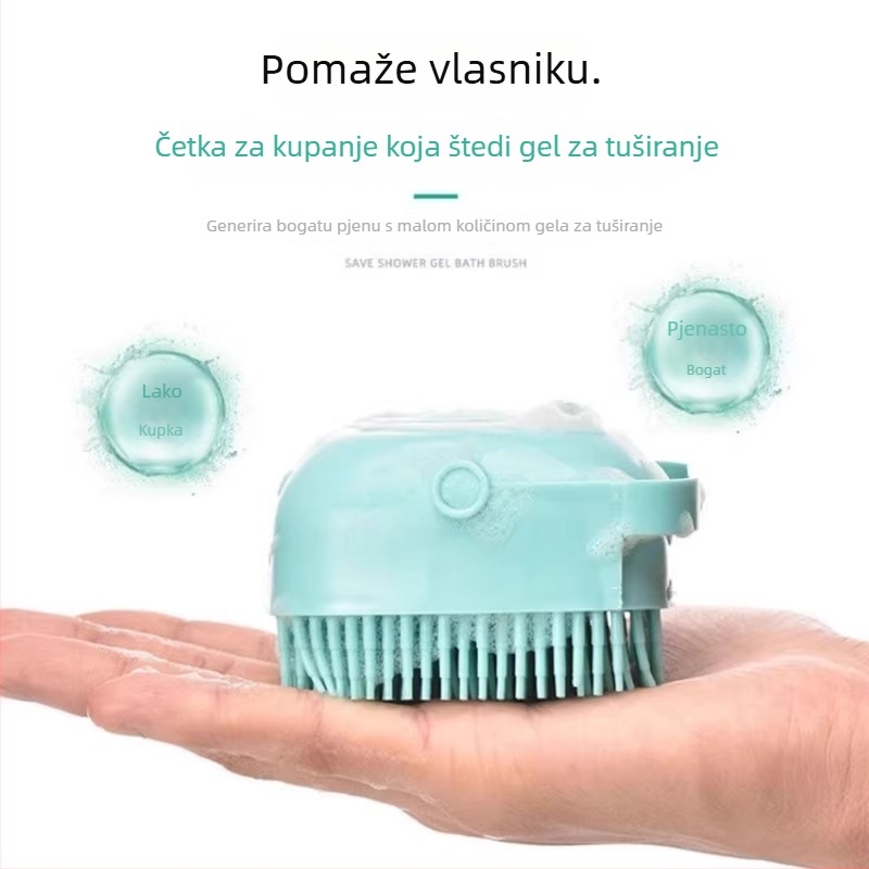 Silikonska četka za kupanje pasa – masažna četka za kućne ljubimce