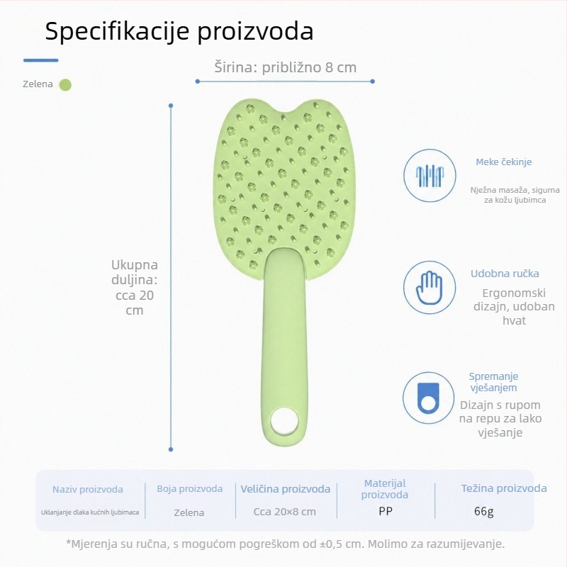 Silikonska četka za kupanje kućnih ljubimaca, mačke i psi, četka za njegu i čišćenje, alat za uklanjanje dlaka, četka za kupanje
