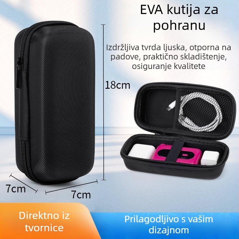 EVA torbica za alate s tvrdom kućištem – skladištenje za napajanje i 3C digitalne uređaje, prilagodljiv organizator