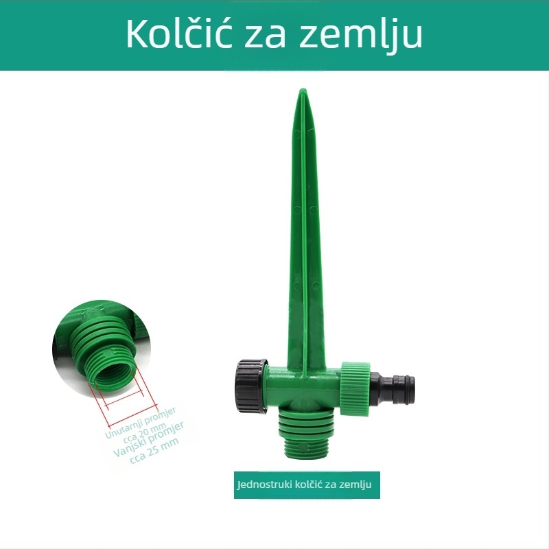 Vrtni raspršivač za navodnjavanje – rotirajući raspršivač za travnjak i vrt, plastično kućište, brzi spoj