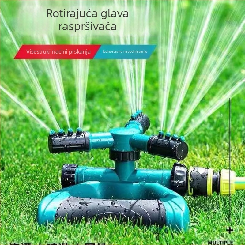 360° rotirajući prskalice s tri grane za travnjak i vrt