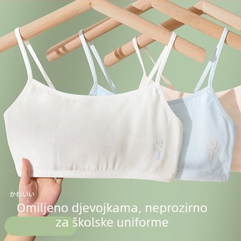 Dječji pamučni top za djevojčice, tijekom razdoblja rasta, 7–12 godina, ljeto