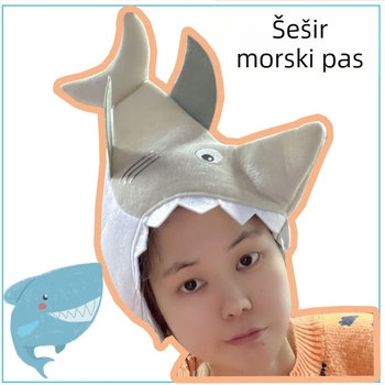 Slatka pliš kapa s glavom morskog psa — rekvizit za fotografije, kostim dodaci