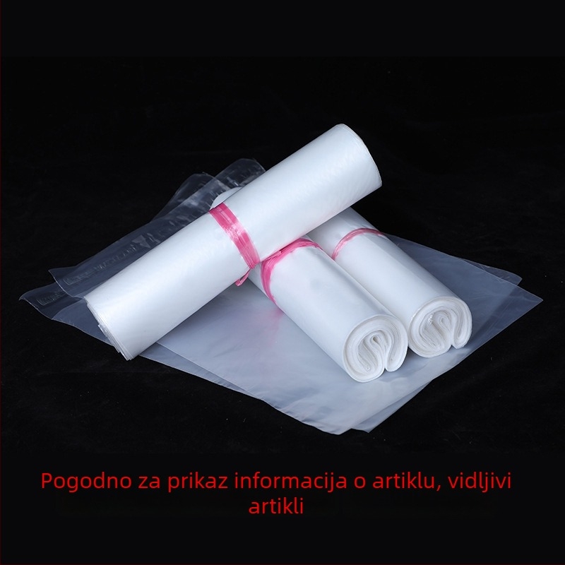 Prozirna, debela vodootporna vrećica za ekspresnu dostavu, HDPE, samouzljepljiva, veličine 20x30–40x55 cm, 100 kom./paket