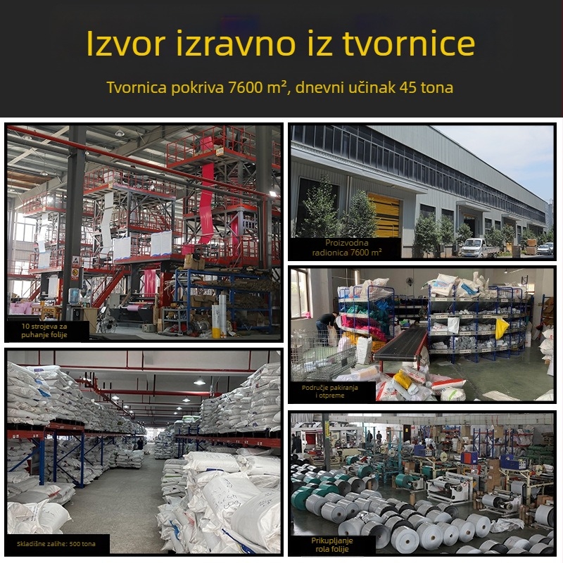 Crna debela vrećica za ekspresnu dostavu od recikliranog materijala samouzapečatna LDPE ambalaža različite veličine s logotipom