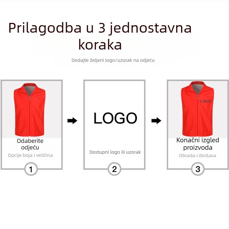 Prilagođeni mrežasti prsluk za volontere s ispisom logotipa, reflektirajući reklamni prsluk s vezenjem
