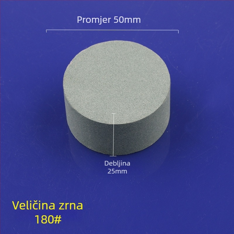 Zelena silicij-karbid abrazivna kamena cilindrična, 50x25 mm, za poliranje i brušenje nefrita