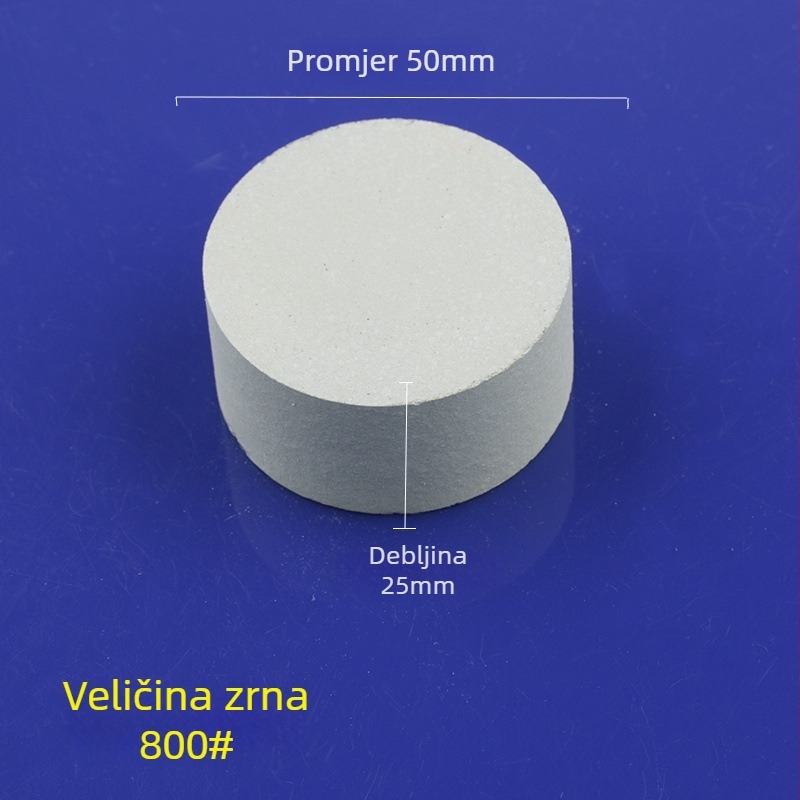 Zelena silicij-karbid abrazivna kamena cilindrična, 50x25 mm, za poliranje i brušenje nefrita