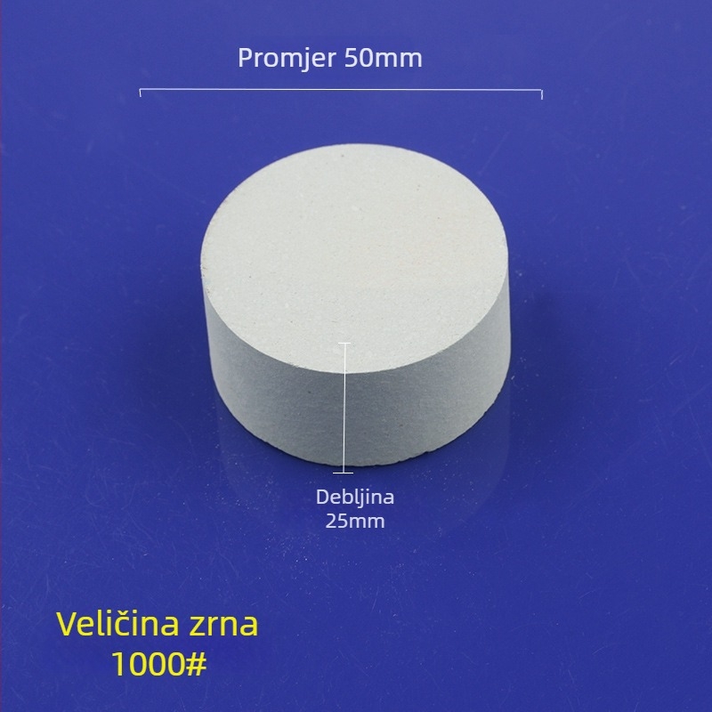 Zelena silicij-karbid abrazivna kamena cilindrična, 50x25 mm, za poliranje i brušenje nefrita