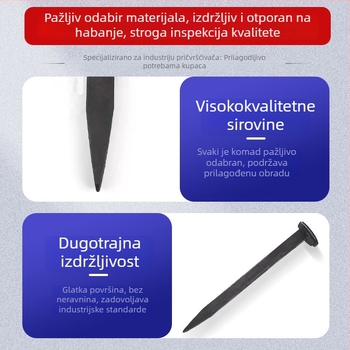 Željeznički klinovi, ručno izrađeni kvadratni klinovi za tračnice, dodaci za tračnice, čvrsti čelik toplinski valjani