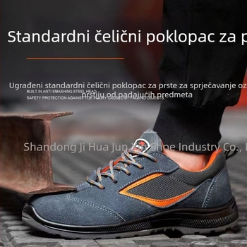 Antistatične sigurnosne cipele s čeličnim prstom, prozračna i otporna na habanje, za muškarce, nacionalni standard, Old Yellow Bull