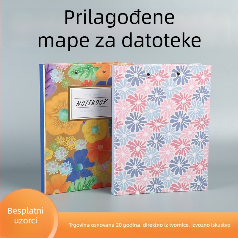 Prilagođena A4 bojom ugovora naslovnica, papirnati folder s umetnutim stranicama