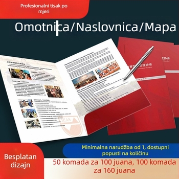 Prilagođene kuverte za ugovanske dokumente, tiskani tender dokumenti, A4 korice, mape za izvještaje o liječničkim pregledima s umetnutim stranicama