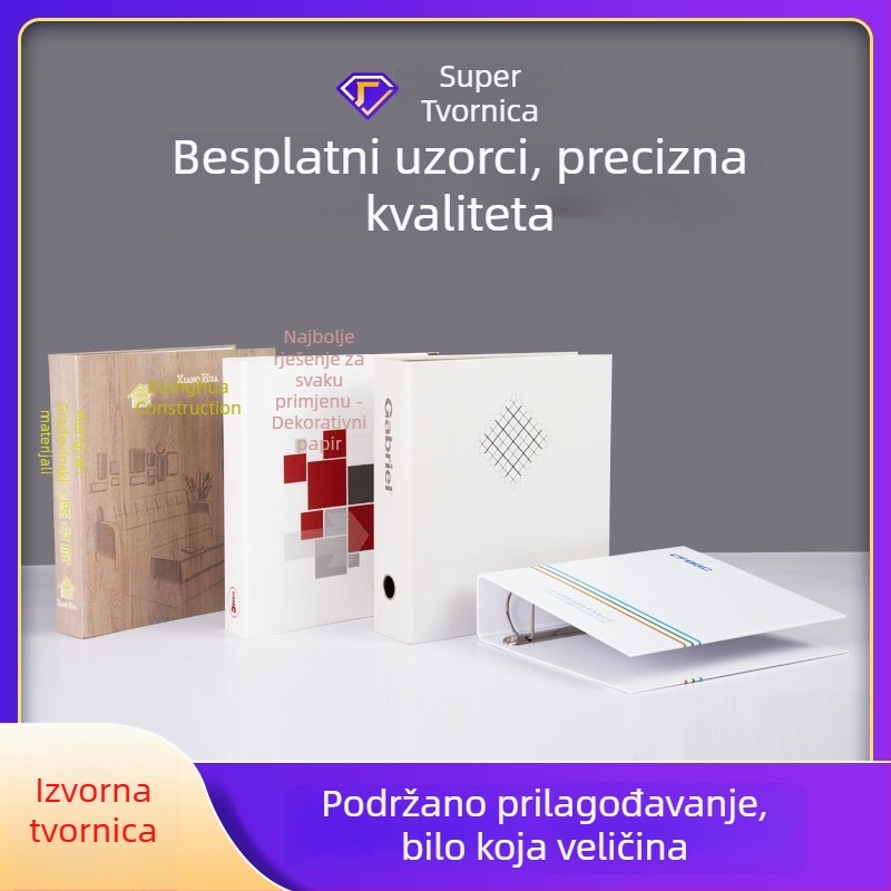 Prilagodljive papirnate fascikle, arhivske fascikle i fascikle s razdjelnicima, s ispisanim omotom — uzorak fascikle