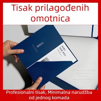 A4 prilagođena korica: korice za izložbu i ugovor, papirnati folder, korica za album, otisak zlatnom folijom, tvrdi uvez