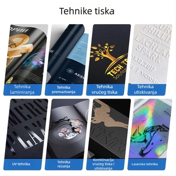 Prilagođena tiskarska omotnica s trodijelnom brošurou za poslovne pozivnice i mapu za dokumente