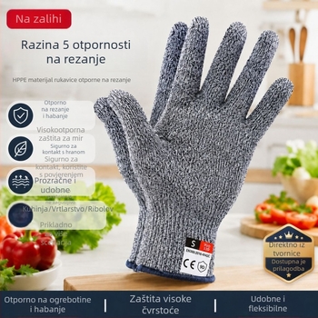HPPE rukavice protiv posjekotina, za kuhinju, vrtlarenje i ribolov – otporne na trošenje, zaštitne