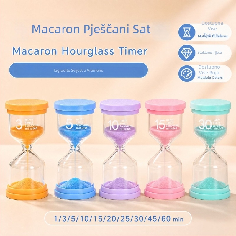 Makaron oblikovan pješčani sat za djecu – kreativni dar