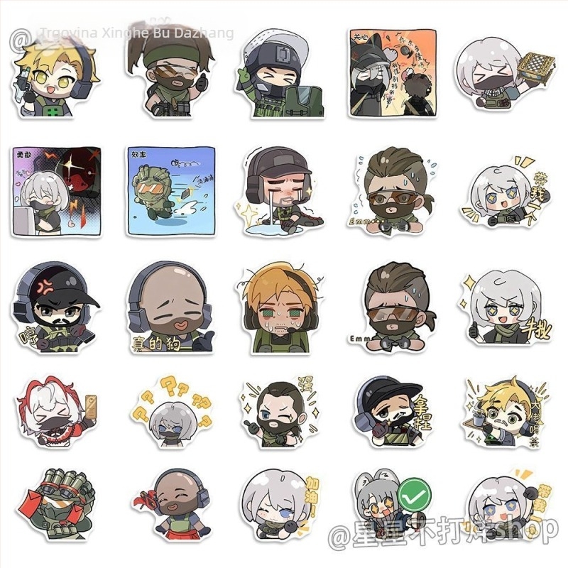 180 Delta Action naljepnice – slatke Q verzije crtanih izraza za DIY kreativnu igračku dekoraciju