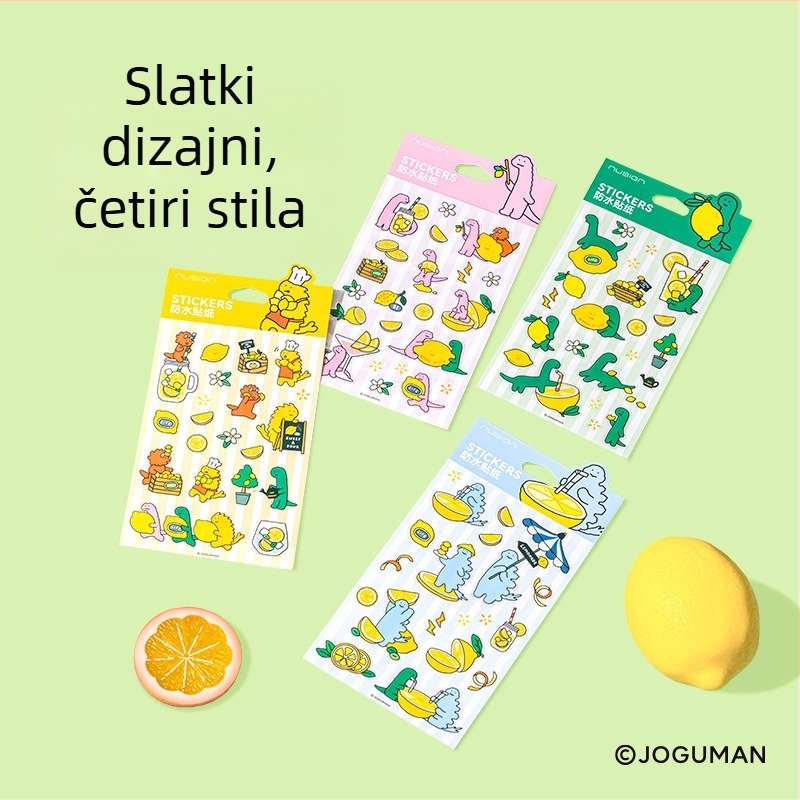 NS366-Q Jo Gumon PVC naljepnice za planere i dnevnik – dekorativne, vodootporne i postojane boje
