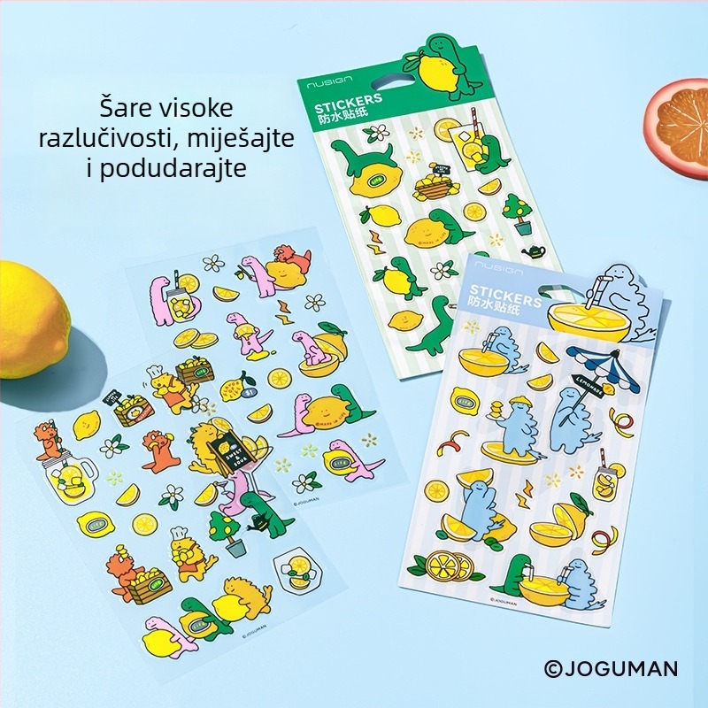 NS366-Q Jo Gumon PVC naljepnice za planere i dnevnik – dekorativne, vodootporne i postojane boje