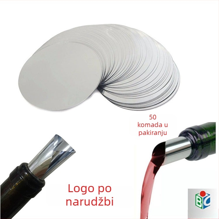 Prazne ploče za točenje vina, paket 50 komada, moguć logo