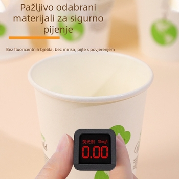 Debela jednokratna papirna šalica 235 ml, otporna na toplinu i bez propuštanja, za ured i dom, pakiranje od 50 kom