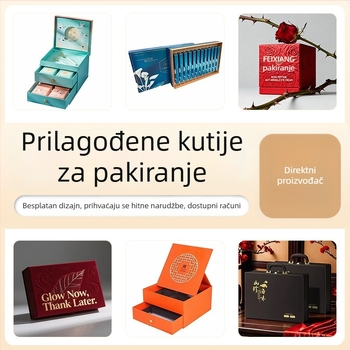 Luksuzna kutija za čaj s preklopnim poklopcem i zlatnim otiskom, prilagođena papirnata kutija za čaj