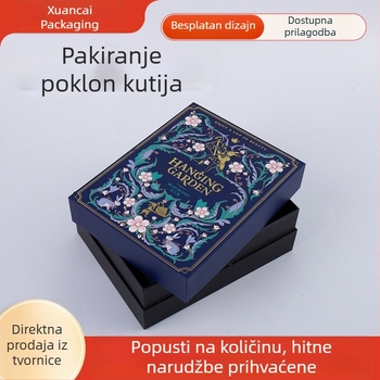 Prilagođena kutija za pakiranje poklona, prazna kutija, kutija za čaj kao poklon, debela kutija s poklopcem i dnom