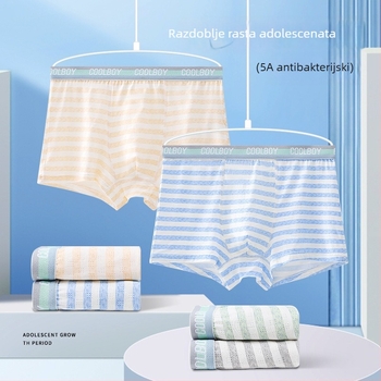 Modalne mrežaste boxerice za dječake – mekane i udobne, veličine S-M-L, za tinejdžere