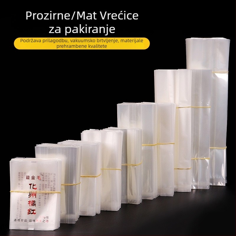 5-250 g prozirna mat vakuumska unutarnja vrećica za pakiranje čaja, jednokratna