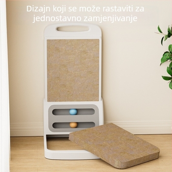 Odvojiva ploča za grebanje mačaka u obliku L, otporna na habanje i bez vlakana, ojačana i debela igračka za kućne ljubimce