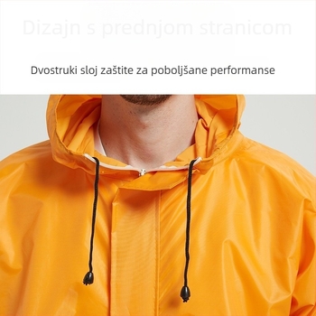 Kombinezon s kapucjom za svinjogojstvo — zaštitno odijelo za hranjenje svinja, otporno na prašinu, vodootporno i otporno na ulje.