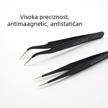 Jiuyang pincete za Gundam modele s ravnim vrhom – anti-magnetne, anti-statike, 606W