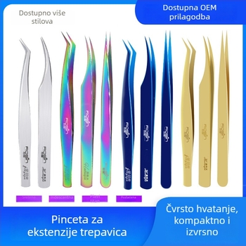 If Xuan pinceta za ljepotu za jedinstvene klastere lažnih trepavica, antistatične, zakrivljene i ravne vrhove, alat za šminku