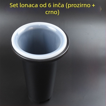 Set plastičnih lonaca za orhideje, debelih i viših, prozirnih