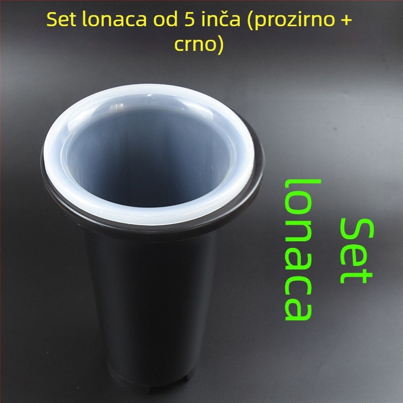 Set plastičnih lonaca za orhideje, debelih i viših, prozirnih