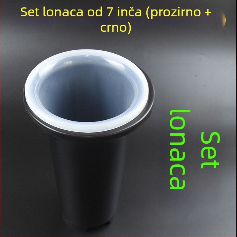 Set plastičnih lonaca za orhideje, debelih i viših, prozirnih