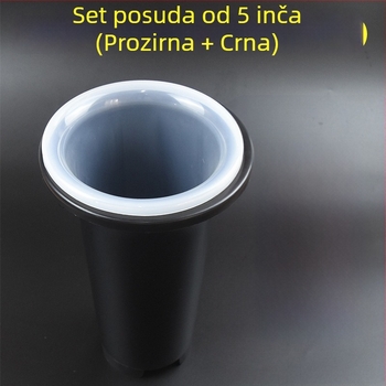 Prozirna plastična posuda za orhideje, velika veličina, podignuta i ojačana konstrukcija