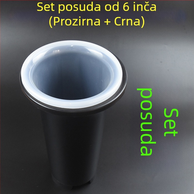 Prozirna plastična posuda za orhideje, velika veličina, podignuta i ojačana konstrukcija