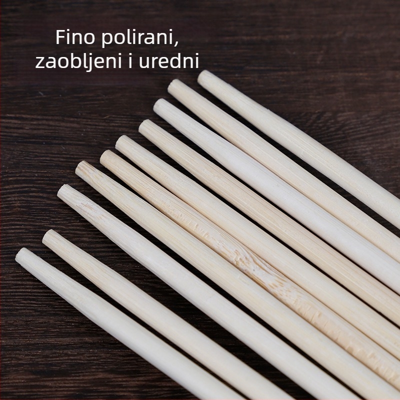 Jednokratni štapići od bambusa, pojedinačno pakirani, panda kružni dizajn, za kućnu upotrebu