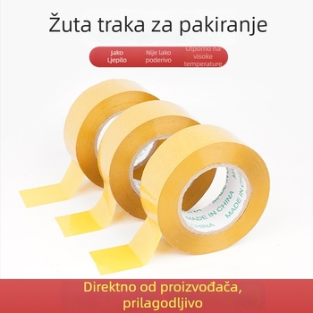 Pakirajuća traka, 48 mm x 100 m, prozirna bež, jaka adhezija