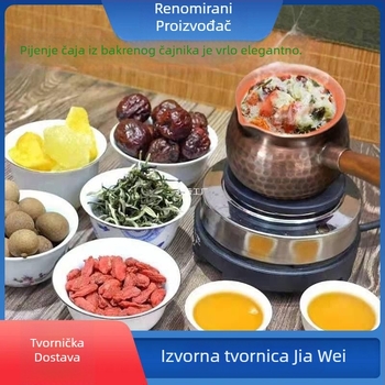 Set bakrenih čajnika za pripremu čaja